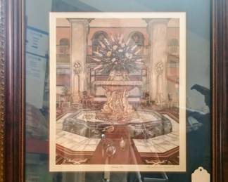 "Peabody Pets" signed print, Louise Dunavant