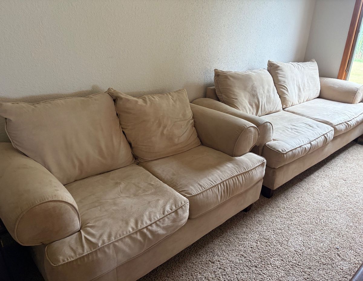 Couch and loveseat