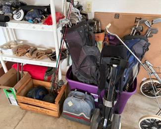 Golf clubs and other sporting goods