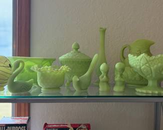 Green Fenton Glass