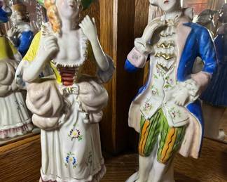 L&M Inc. Lipper & Mann Porcelain Figurine Pair