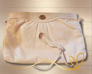 Etienne Aigner Leather Clutch Shoulder Bag