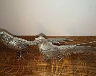 Pair of E.P.N.S. Pheasant Figurines, Made in India