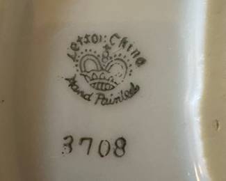 Porcelain Bone Dish - Courting Couple on Swing Style