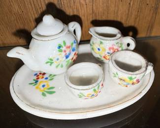 Occupied Japan Miniature Porcelain Tea Set