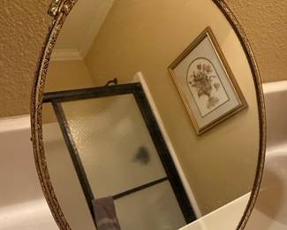Ornate Floral Style Vanity Mirror