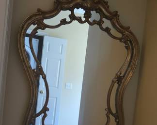 Hollywood Regency Style Gilt Wall Mirror