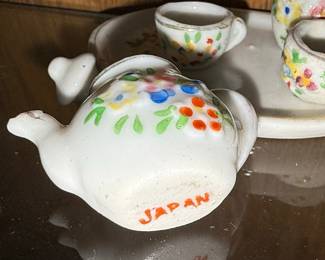 Occupied Japan Miniature Porcelain Tea Set