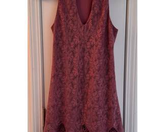 Altar'd State Mauve Lace Halter Swing Dress M