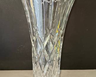 Bohemian Style Cut Crystal Vase