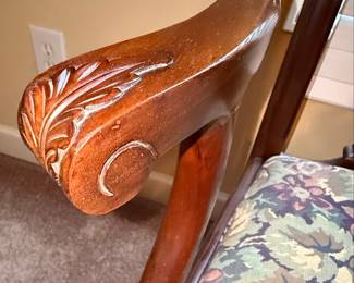 Chippendale Style Mahogany Settee with Ball and Claw Feet