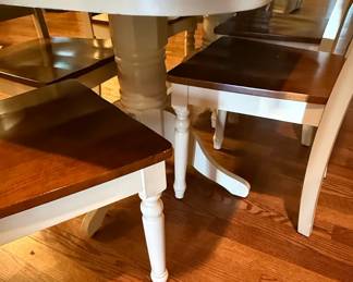 East West Furniture "Buttermilk & Cherry" Dining Set