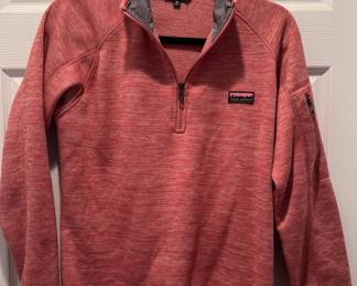 Simply Southern Coral Heather Fleece 1/4 Zip Pullover M
