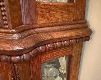Oak Corner Curio Cabinet Style