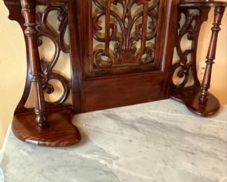 Victorian Style Etagere Hall Tree