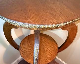 Art Nouveau Style Lyre Pedestal Table