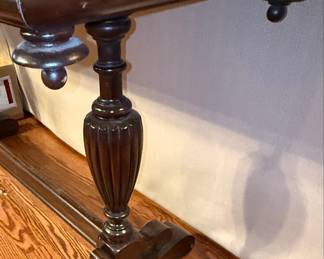 Jacobean Style Trestle Console Table