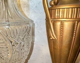 Hollywood Regency Style Urn Table Lamps