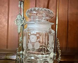Victorian Style Silver Plated Pickle Castor