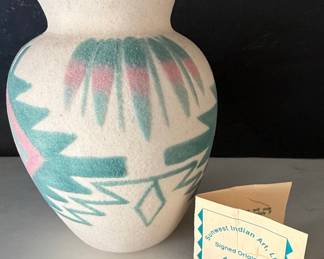 Sunwest Indian Art Ltd. Sand Art Vase