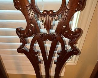 Chippendale Style Mahogany Settee with Ball and Claw Feet
