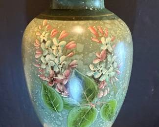 Oriental Accent Style Floral Ginger Jar