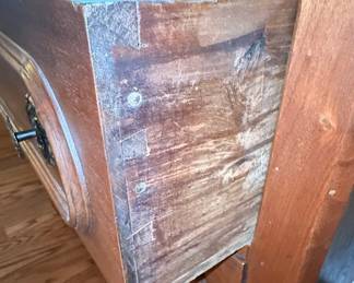 Eastlake Style Walnut Marble Top Dresser with Mirror