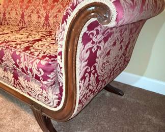 Empire Style Sofa with Lion Paw Feet