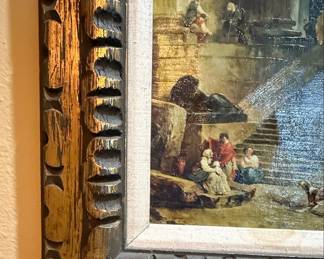 Architectural Capriccio Oil Painting After Hubert Robert