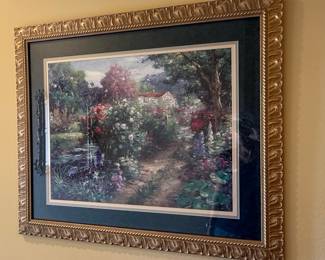 Thomas Kinkade Garden Landscape Style Print