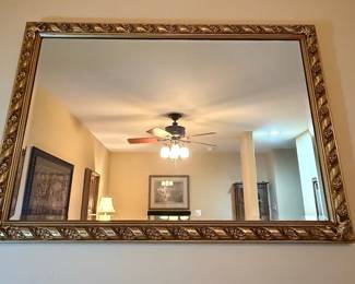 Baroque Style Gilt Wood Mirror