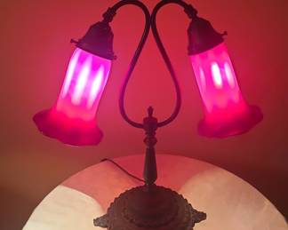 Fenton Style Double Arm Student Lamp