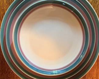 Pfaltzgraff Juniper Pattern Creamer, Sugar, and Butter Dish