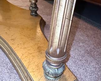 Hollywood Regency Style Brass and Glass Coffee Table
