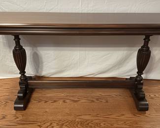 Jacobean Style Trestle Console Table