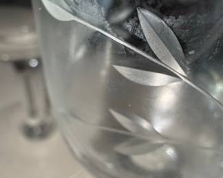 Princess House Heritage Etched Floral Stemware