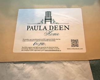 Paula Deen Home Upholstered Chair and Ottoman