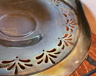 Sheffield Plate Style Pierced Basket