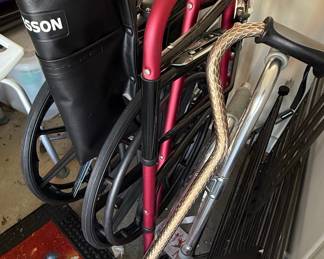 Medical Equipment Bundle: Wheelchair, Rollator, and Cane