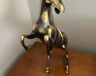 Brass horse