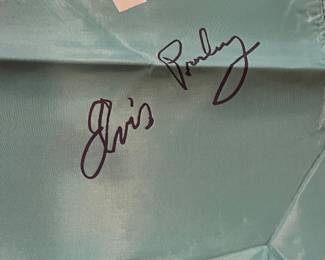 Scarf with Elvis Presley signature