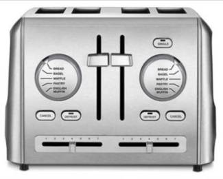 Cuisinart CPT 640 Four Slice Custom Select Toaster In Stainless Steel