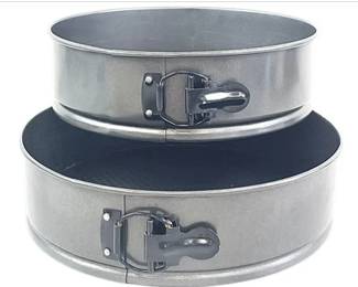 Set Of Two Round Non-stick Springform Cake Pans