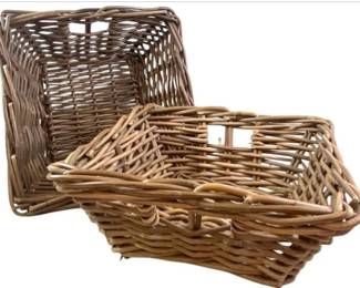 IKEA Byholma Woven Rattan Baskets