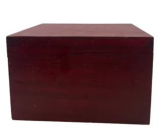 Vintage Wooden File Box With Peerless Tray Mechanism