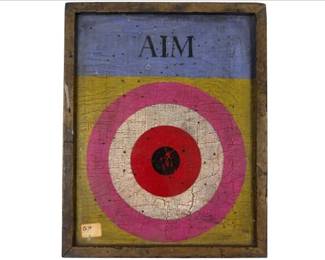 Folk Art Style Wall Art - Whimsical Message & Target