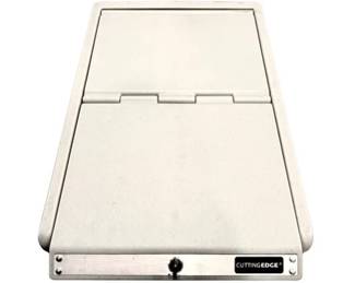 Cutting Edge Plastic Rolling Utility Box With Lock