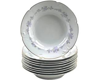 Vintage Westfalische Porzellan-u. Glas-Niederlage Dortmund Floral Bowls