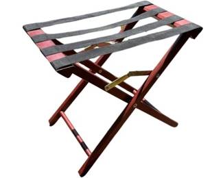 Luggage Rack Mahogany Finish