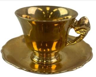 Royal Winton Grimwades Golden Age Gold Luster Teacup And Saucer